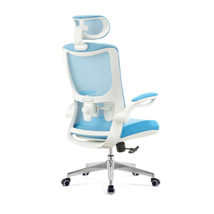 <span class=keywords><strong>Silla</strong></span> de Oficina Ergonómica Moderna, Totalmente de Malla, Respaldo Alto Ajustable, Base de Nailon, Giratoria, con Ruedas, para Hotel y Oficina - Product Image 4