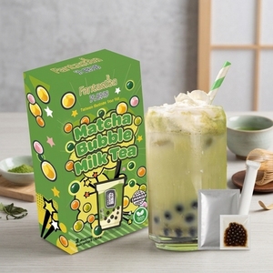 Bubble Tea Kit 150g <b>Box</b> Taiwan Matcha Flavor Easy to Use - Product Image 1