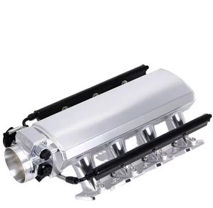 300-130 Dual Plane Carbureted Intake Manifold For GM LS1/LS2/LS6 Satin 5.7L 6.0L - View #8