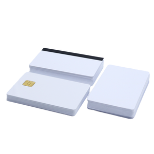 Carte IC RFID à contact personnalisée ISO7816 CLF-C260316, carte vierge étanche en PVC avec bande magnétique et puce intelligente pour hôtel - Product Image 1