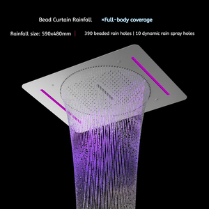 Nuovo Set <span class=keywords><strong>Doccia</strong></span> Grigio 2026 da Incasso a Soffitto in Rame con Display Digitale Temperatura, Funzione Pioggia e Illuminazione LED - Product Image 6