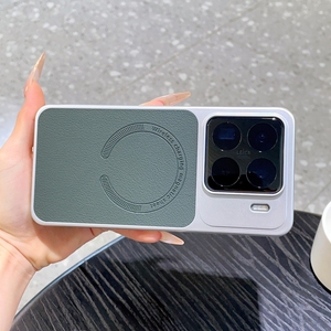 Étui de téléphone magnétique en cuir argenté style <span class=keywords><strong>Ins</strong></span>, série Instant, pour peaux sensibles, compatible avec iPhone 15 et 15 Pro - Product Image 4