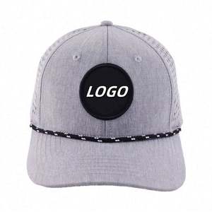 Gorra de Béisbol de 6 Paneles con Logotipo Bordado, Impermeable, Personalizada con Corte Láser Perforado, Deportiva, 100% Poliéster - Product Image 5