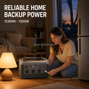 เครื่องกำเนิดไฟฟ้าพลังงานแสงอาทิตย์แบบพกพา LiFePO4 ขนาด 600W 800W 1200W 1500W สำหรับใช้ในบ้านและกิจกรรมกลางแจ้ง เช่น การตั้งแคมป์ - Product Image 2