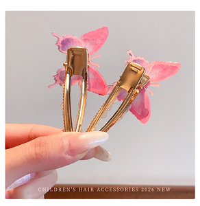 Épingles à cheveux papillon dégradées mignonnes et tendance, design de niche populaire, bijoux de mode pour femmes, vente en gros - Product Image 1