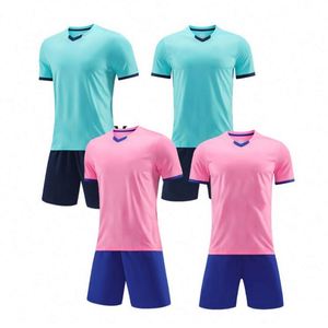 เสื้อฟุตบอลพิมพ์ลายแบบรีดร้อนราคาส่ง เสื้อเจอร์ซีย์ระบายอากาศ แขนสั้น โพลีเอสเตอร์ 100% ชุดฝึกซ้อมและแข่งขัน - Product Image 4