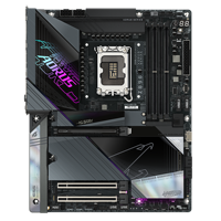 GIGABYTE Z890 AORUS MASTER AI TOP ATX Intel Desktop Motherboard dengan Grafis Terintegrasi Port SATA Dual Channel DDR5 Baru