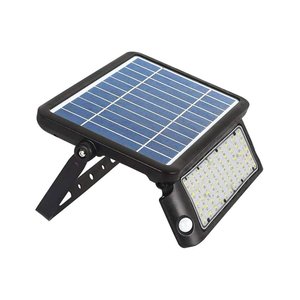 Lampada Solare da Giardino LED Moderna 10W 4000K Bianco Caldo con Doppio Sensore PIR Base Inclinabile IP65 SKU-9869 - Product Image 1