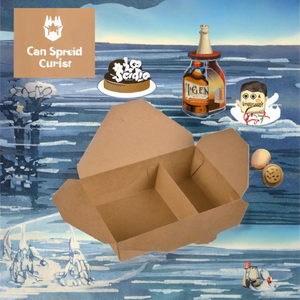 SenAng05 Disposable Leakproof Kraft Paper Custom Shape Takeaway <b>Boxes</b> for Fast Food Sushi & Pet Food Packaging - Product Image 3