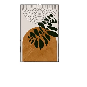 Modern Abstract Decorative Painting Oil <b>Canvas</b> Framed Rectangle Black <b>Frame</b> For Living Room Sofa Background Wall Art - Product Image 5