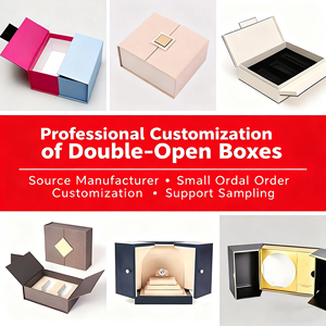 Boîte cadeau d'entreprise personnalisée de luxe, pliable, en forme de ruche, carrée ou ronde, en carton ondulé, avec fermeture magnétique à double porte - Product Image 3