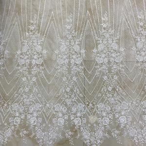 Tela de encaje con cuentas incrustadas, tejido de alta costura, 2023 - Product Image 2