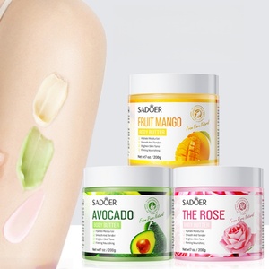Lait Corporel Hydratant et Éclaircissant au Beurre Corporel Avocat Mangue Rose pour Peaux Noires, Idéal pour les Articulations et les <span class=keywords><strong>Genoux</strong></span> – Marque Blanche - Product Image 1