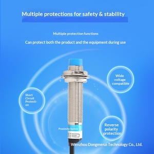 Sensor de Proximidade Indutivo LJ12A3 24V Três Fios/M12 Dois Fios IP67 <span class=keywords><strong>DC</strong></span> Faixa de Detecção de 2mm/4mm Metal - Product Image 2