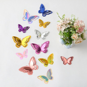 2025 di alta qualità 3D farfalla muro accessorio di carta rimovibile per san valentino sfondo artista adesivo da parete - Product Image 2