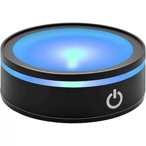 LED <strong>Bubble</strong> Night Light 3D Crystal Table Lamp Six Flashing <strong>Methods</strong> Colorful Round Square Display Base With USB Cable - Product Image 5