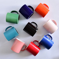 Vente en gros de tasses à thé en porcelaine noire de 11 oz, logo personnalisé imprimé, mug en céramique brillant, sublimation pour cadeau promotionnel