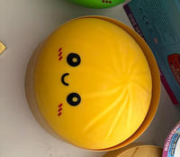 Giant Dumpling Squishy 25CM Baozi Squishy Soft TPR Stress-Relief Dumpling Toy Large Steamer