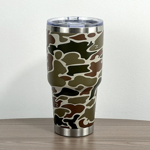 3D UV in ấn đầy đủ 20oz ngụy trang camo Tumbler tùy chỉnh với hình ảnh thấp moq cắm trại du lịch ngoài trời cốc cốc Cà Phê chai nước - Product Image 6