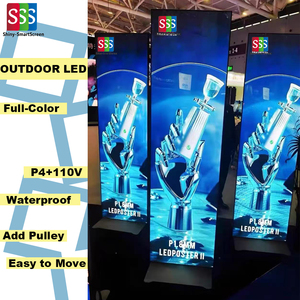 Led ba lần connectable Poster Tầng-thường vụ đầy đủ màu sắc trong nhà LED hiển thị màn hình quảng cáo di chuyển LED cho cửa hàng phía trước - Product Image 5