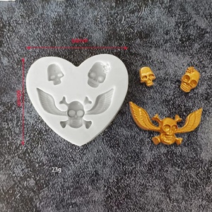 Halloween calabaza Festival pastel decoración DIY Chocolate herramientas para hornear tamaño real arañas dedos molde de silicona Material de resina - Product Image 6