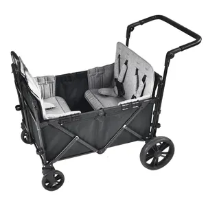 2024 vente chaude pliant bébé tendance expédition poussette wagon camping en plein air poussette bébé landau pour 4 enfants