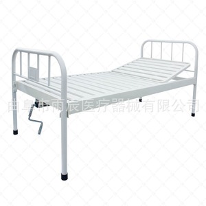 เตียงผู้ป่วยแบบโยกได้ รุ่น YC-B12 ยี่ห้อซินหยูเชน ทำจากเหล็ก พร้อมราวกั้น สีขาว - Product Image 5