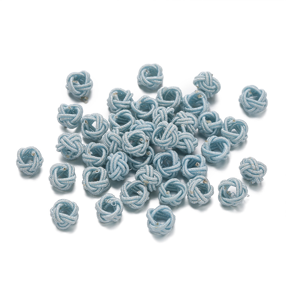 Light blue pineapple knot button