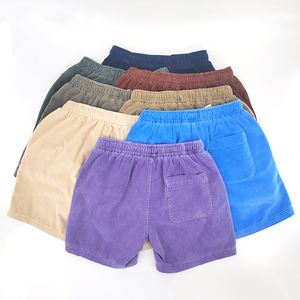 Gran oferta, pantalones cortos de pana para deportes de playa de algodón orgánico con cintura elástica holgada informal para hombre - Product Image 2