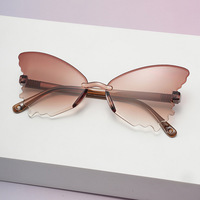 Nouveau bébé lunettes de soleil sans cadre enfants papillon lunettes pour garçons et filles décoratif soleil ombrage enfants lunettes de soleil