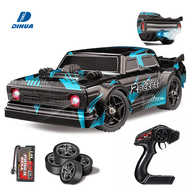 1/16 Scale High Speed Remote Control Car Drift Tyre 4WD RC Drifting Racing Cars Fast RC Hobby Vehicle Toy with Lights