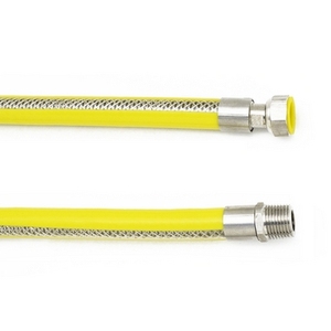 Manguera de Gas Flexible de Acero MF de 75 cm, Producto de Primera Calidad - Product Image 1
