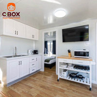 Casa Modular Expandible Cbox de 2 Recámaras, 1 Sala de Estar, 1 Baño, Cocina, Casa Familiar de Tres Recámaras, Casa Contenedor Expandible Prefabricada