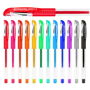 100彩色中性笔，带100笔芯，更多墨水，带帆布袋，适合儿童着色书籍绘画涂鸦工艺品剪贴簿 - Product Image 6