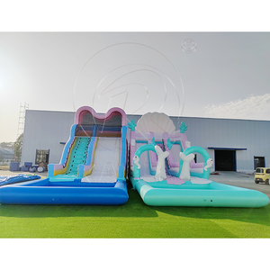 Toboggan <span class=keywords><strong>aquatique</strong></span> <span class=keywords><strong>gonflable</strong></span> Macaron pour parc <span class=keywords><strong>aquatique</strong></span> avec piscine, château <span class=keywords><strong>gonflable</strong></span> commercial personnalisé pour adultes - Product Image 2