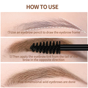 OCHEAL Crème Teintante <span class=keywords><strong>Sourcils</strong></span> 3D Stéréoscopique Naturelle 4 Couleurs Imperméable Longue Durée Haute Pigmentation Lisse à Appliquer au Pinceau Effet Déchirable 4g - Product Image 5