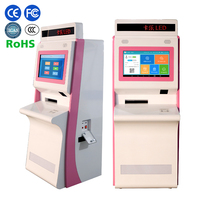 Máquina de Quiosco de Autoservicio Inteligente de Fábrica OEM China con Lector de Tarjetas, Impresora y Pago por Código QR para Bancos, Supermercados y Hoteles