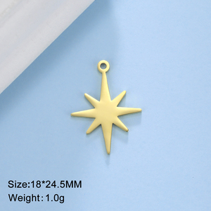 North Star Charm Stainless Steel Charms Small Pendant Necklace Accessories <strong>Jewelry</strong> Making <strong>Supplies</strong> Wholesale - Product Image 6