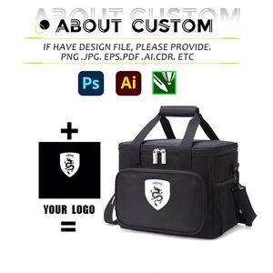 Custom Cooler Bags Custom Logo Picnic Outdoor Thermal Bag Food Delivery Insulated Lunch Tote Bags Polyester Zipper Closure - Product Image 3