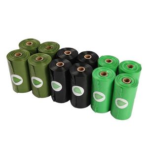 Rouleaux de recharge pour distributeur, biodégradables, compostables, résistants à l'humidité, parfumés sur mesure, écologiques, sacs à déjections canines jetables en amidon de maïs - Product Image 2