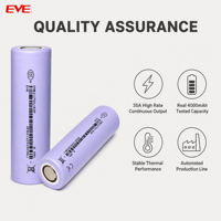 Batería de Litio EVE 21700 40p, Batería de Iones de Litio Cilíndrica de 4000 mAh para Altavoz Portátil, Radio, Cámara Digital