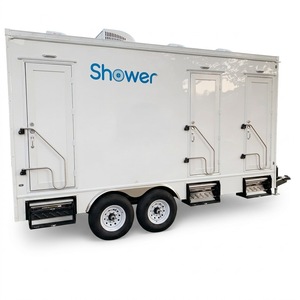 Remorque de toilettes mobiles de luxe pour événements VIP, avec <span class=keywords><strong>douche</strong></span> intégrée, personnalisable, écologique et portable - Product Image 1