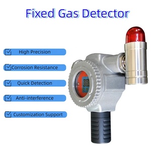 屋内壁に取り付けられた赤外線ガス漏れ検出器VOCデジタルセンサー警報音/軽金属固定ガス検出システム - Product Image 6