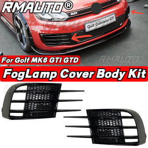 ฝาครอบตะแกรงไฟตัดหมอกหน้ารถยนต์ RMAUTO ลายรังผึ้ง ชุดแต่งสำหรับ VW Golf 6 MK6 GTI R R20 2008-2013 ฝาครอบไฟตัดหมอก อุปกรณ์ตกแต่งรถยนต์ - Product Image 1