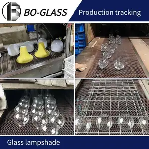 Customl Wit Glas Lampenkap Gepolijst Rand Ovale Vorm 100Pcs Glazen Bol Voor Tafellicht