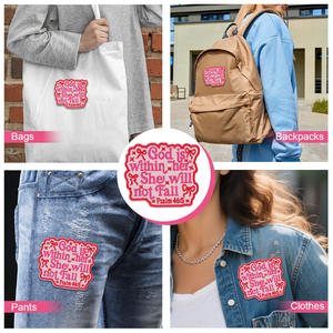 Maßgefertigte Chelline-Stickerei-Aufbügelpatches für Großhändler, Baseball-Anbieter für Stoff-PVC-Heißpressaufnäher für Kleidung und Hüte - Product Image 6