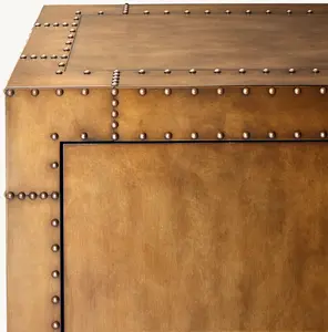 Ensemble de salon de luxe Sassanid OEM Industrial Age Inspiration Rivets martelés à la main Table d'appoint à socle en laiton <span class=keywords><strong>Orsay</strong></span> 22" - Product Image 4