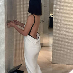 Peignoir élégant en gaze pour femme, blanc, dos nu, à bretelles, séchage rapide, serviette d'été portable pour la maison, forme rectangulaire, lavable en machine - Product Image 4