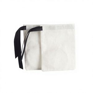 Sac de rangement pour bijoux en flanelle de coton, fourni directement par l'usine, avec fermeture à cordon, options multi-tailles, emballage de style tendance - Product Image 1