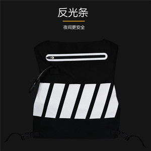 Chaleco Reflectante para Ciclismo, Chaleco Táctico Deportivo para Hombre, Poliéster, Negro y Blanco, Uniforme de Entrenamiento para Verano, Invierno y Otoño - Product Image 5